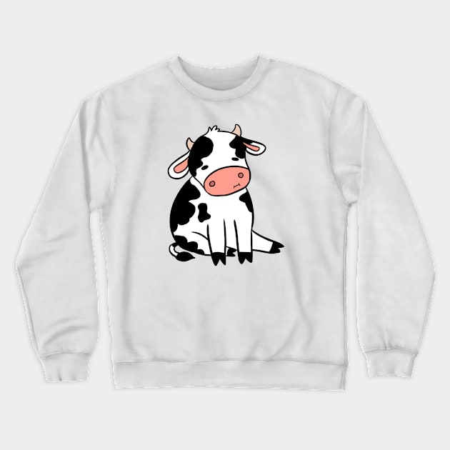 A cute cartoon cow Crewneck Sweatshirt by Yarafantasyart